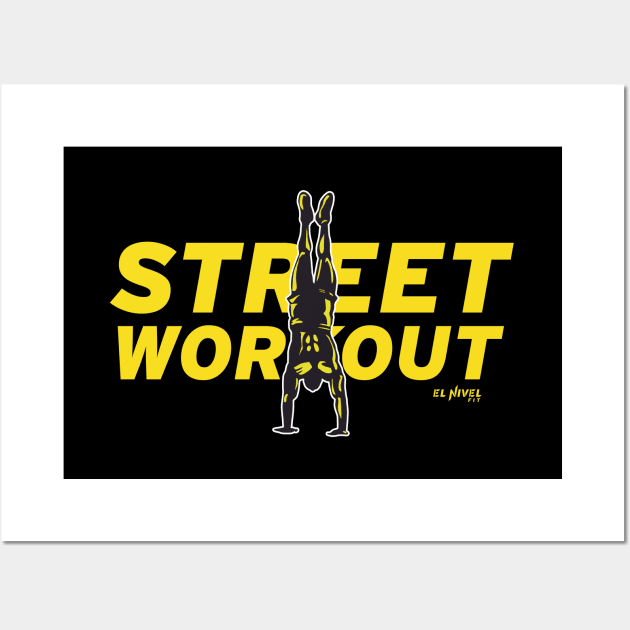 STREET WORKOUT Handstand Siluet Wall Art by EL NIVEL FIT